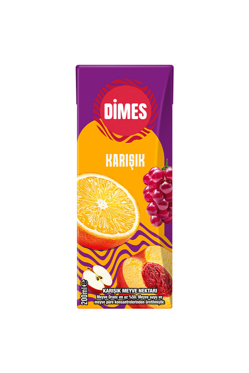 Dimes Meyve Suyu Karışık 200 ml