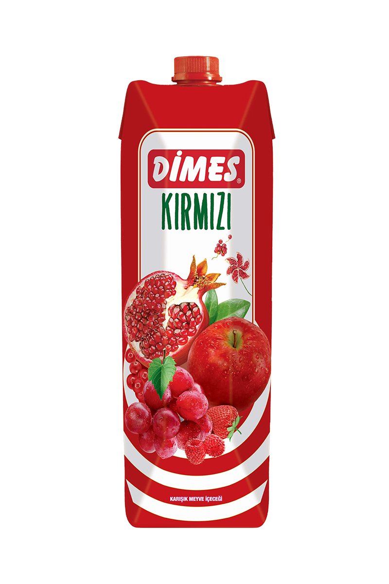Dimes Meyve Suyu Nektar Kırmızı Meyveler 1 l