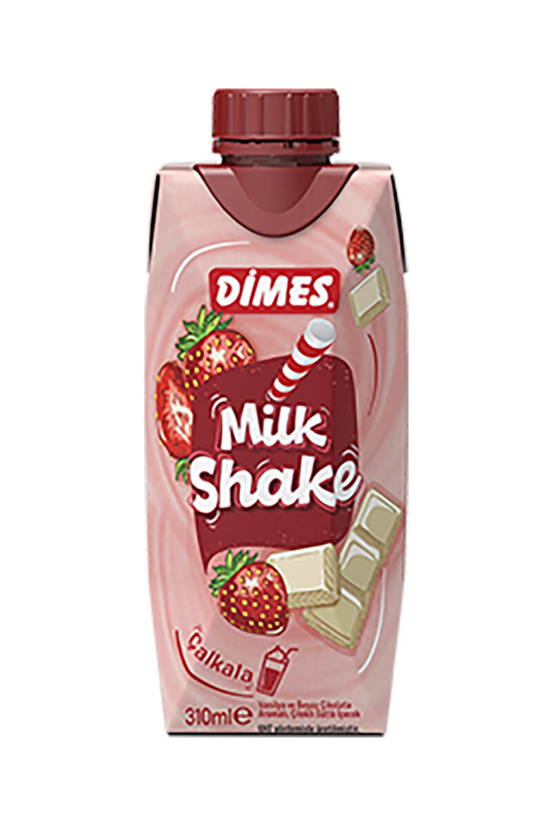 Dimes Milkshake Çilek-Vanilya 310 Ml
