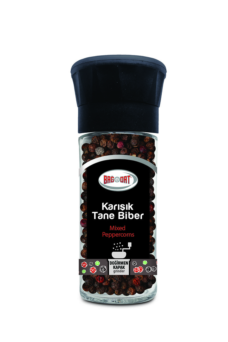 Bağdat Karışık Biber 45 G Değirmen Kapak
