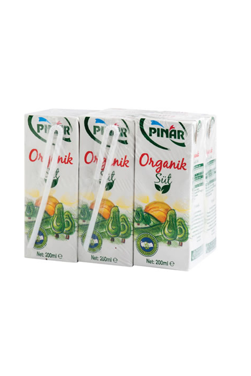 Pınar Süt Organik 200 Ml 6 Lı