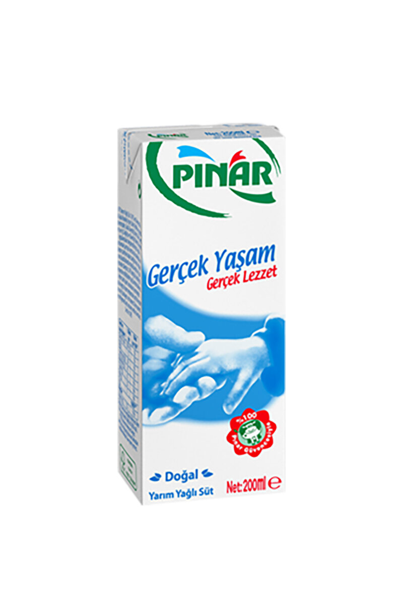Pınar Süt 200 Ml. Yarım Yaglı