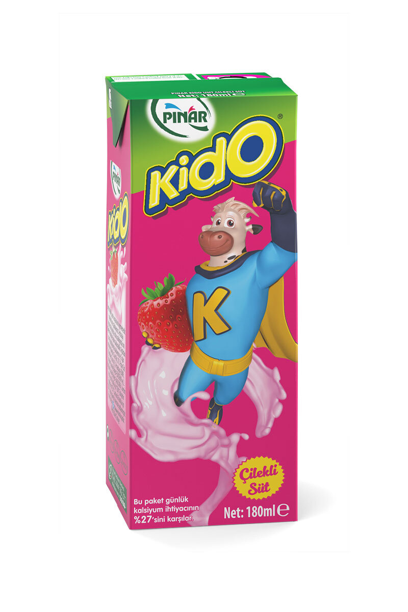 Pınar Kido Çilekli Süt 180 Ml