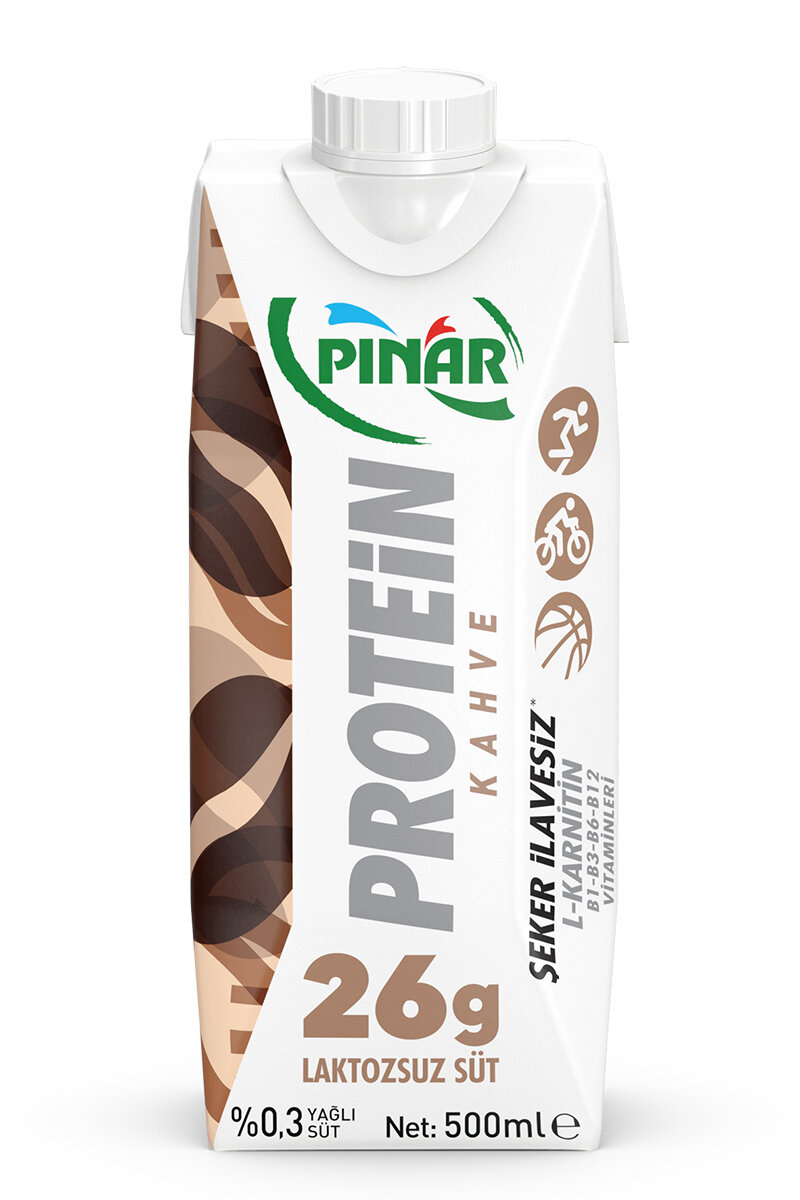 Pınar Laktozsuz Protein Kahveli Süt 500 Ml