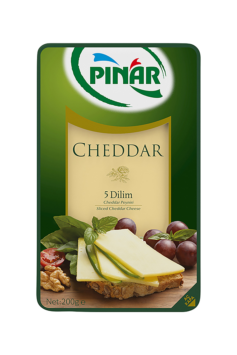 Pınar Cheddar Dilimli Peynir 200 G
