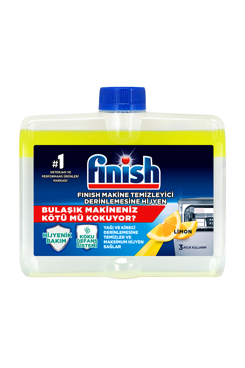 Finish Bulaşık Makinesi Temizleyici 250 ml Limon