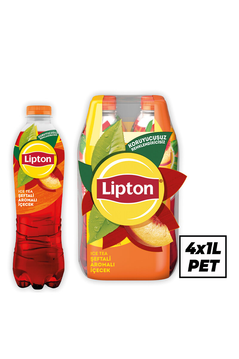 Lipton Ice Tea Şeftali 4X1 l