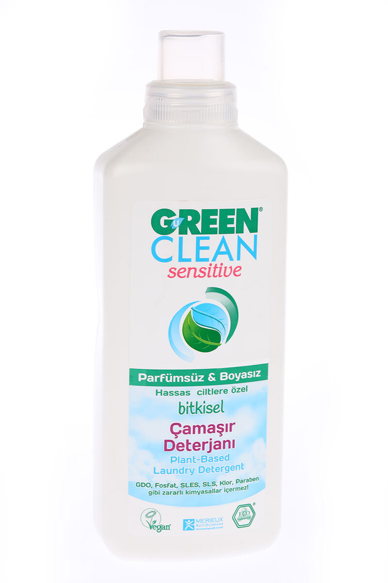 Green Clean Bitkisel Sıvı Çamaşır Deterjanı Sensitive Kokusuz 1000 ml