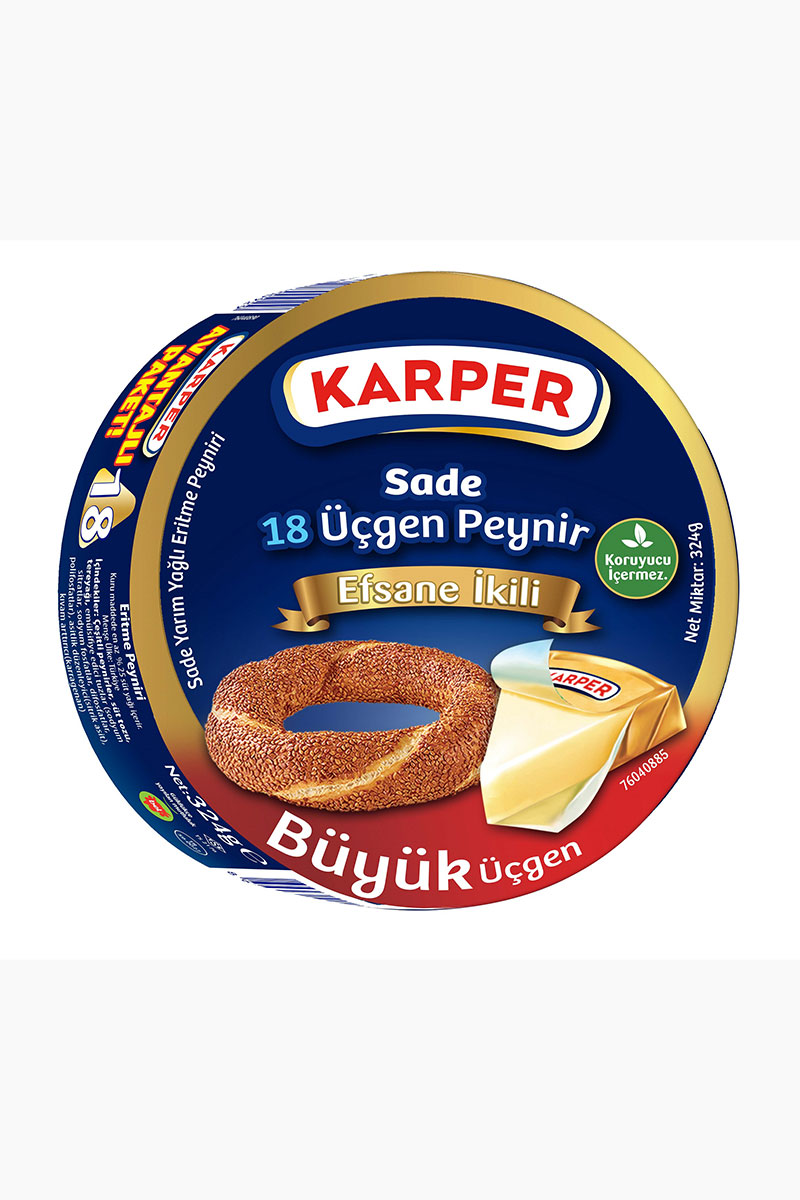 Karper Üçgen Peynir 18'li 324 G