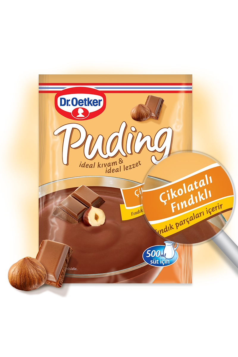 Dr.Oetker Çikolata Fındık Aromalı Puding 102 g