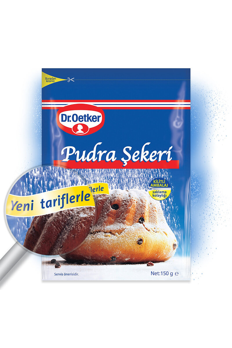 Dr.Oetker Pudra Şekeri 150 g Kilitli Ambalaj