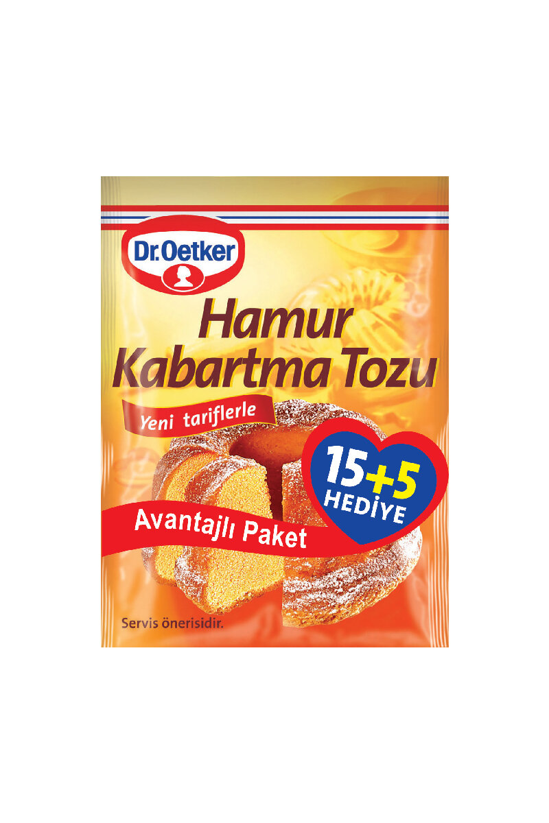 Dr.Oetker Hamur Kabartma Tozu 20 x 10 g 5 li Hediye