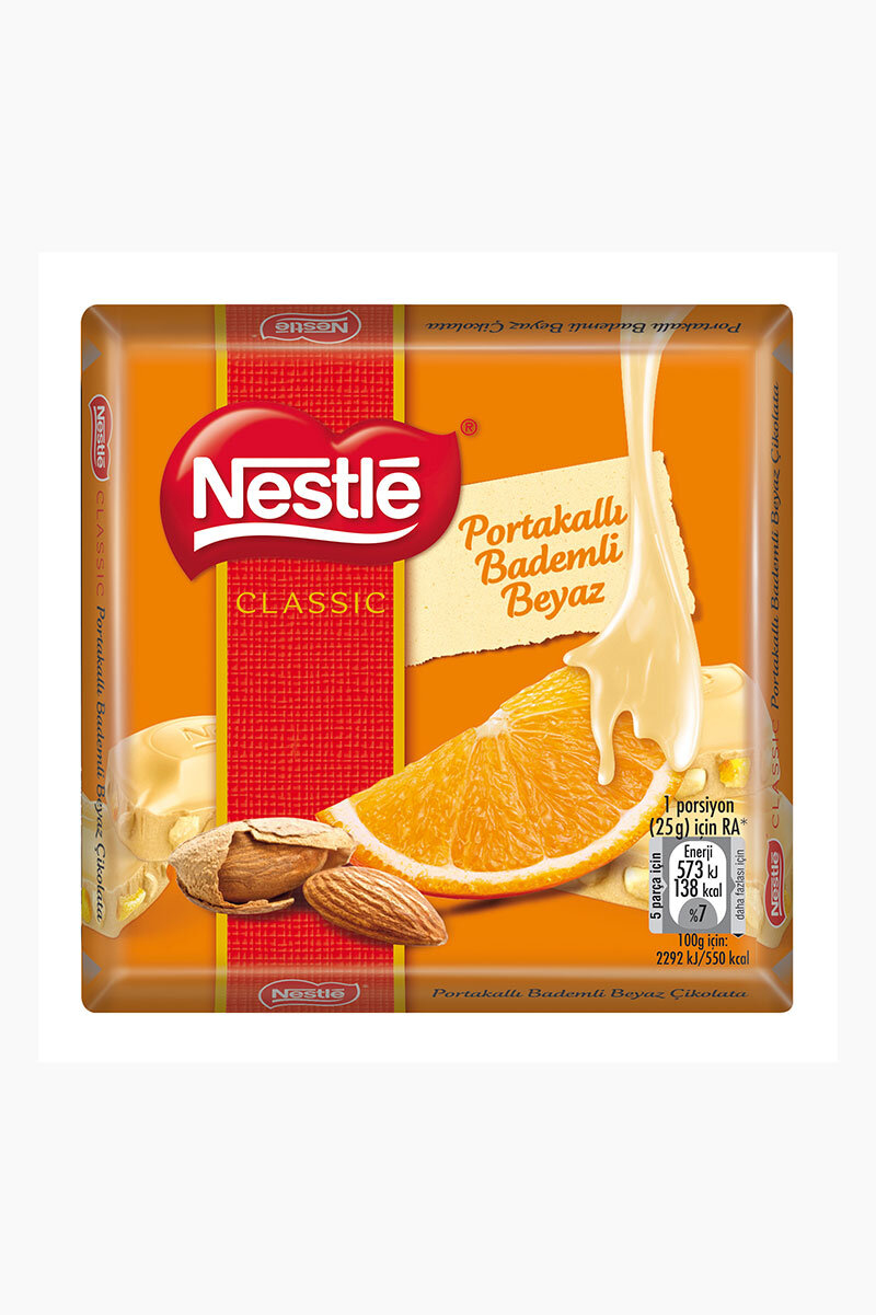 Nestle Klasik Beyaz Portakallı Çikolata 60 G