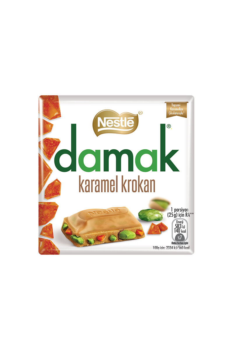 Nestle Damak Karamel Krokan Çikolata 60 G
