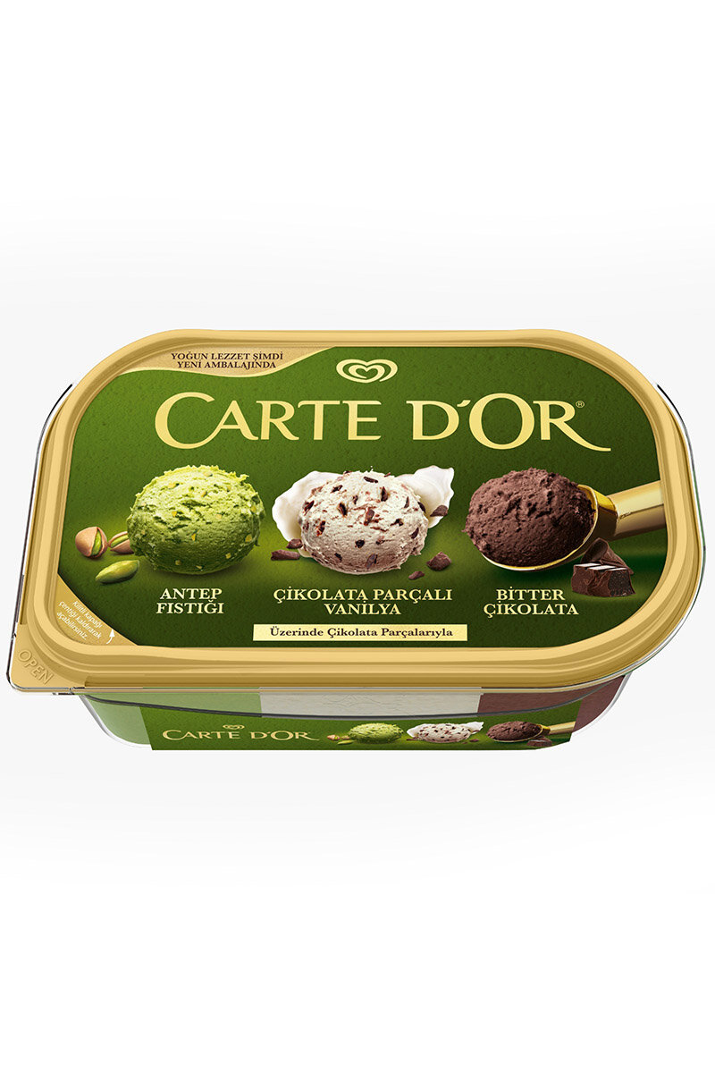 Algida Carte D'or Classic Bitter Çikolatalı - Kaymaklı - Antep Fıstıklı 850 Ml