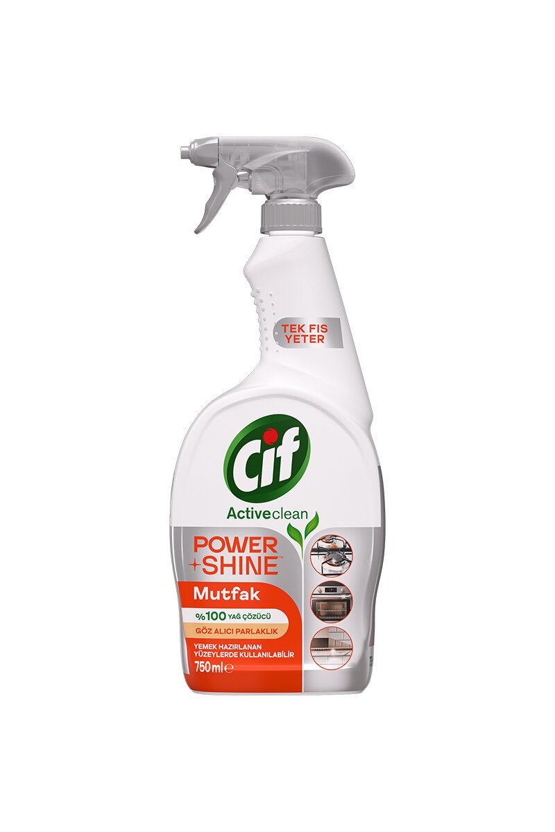 Cif Power Shine Yüzey Temizleyici Sprey 750 ml Mutfak