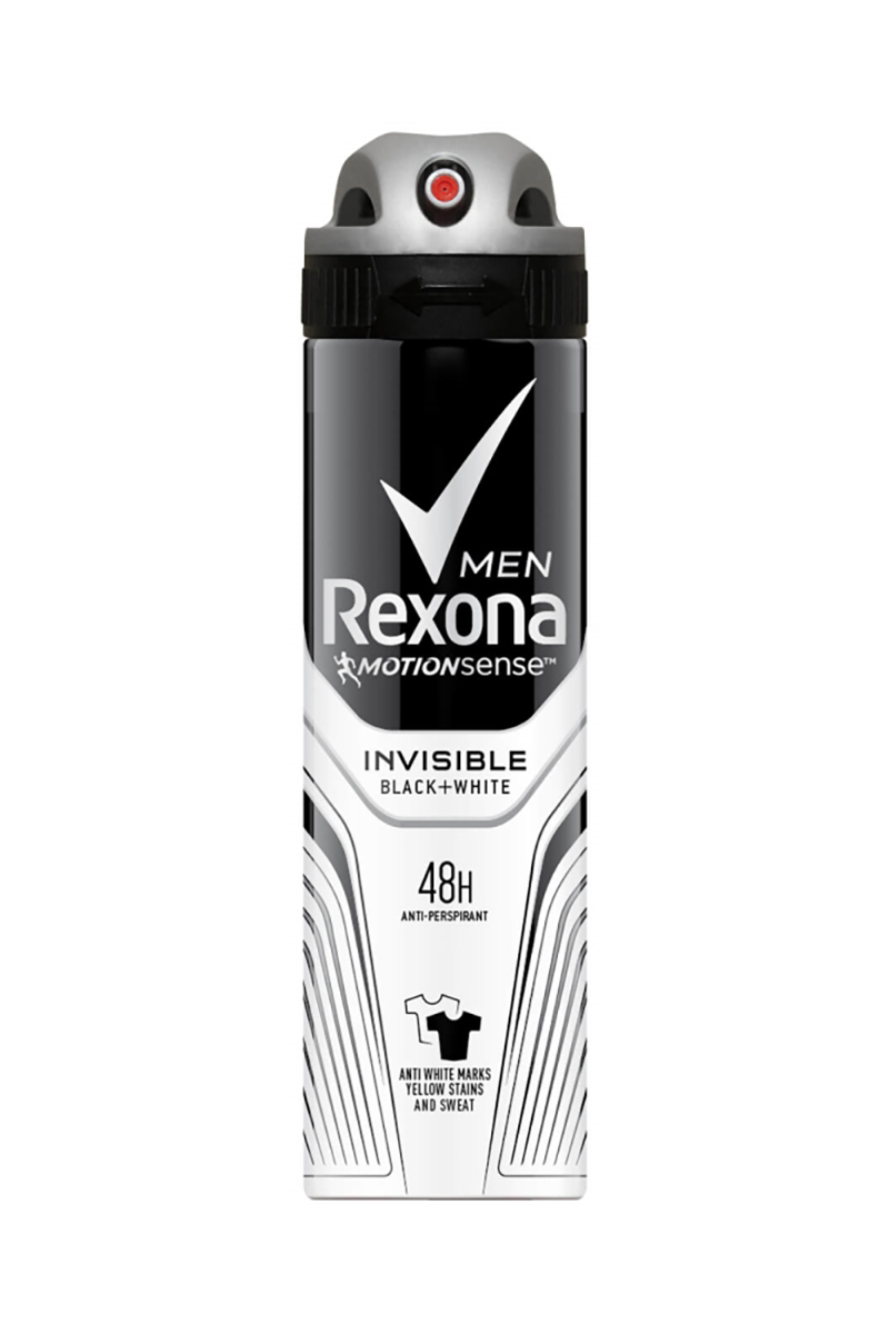 Rexona Deodorant Invisible Black+White Sprey Erkek 150 ml