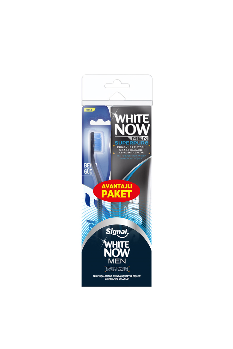Signal White Now Men Diş Macunu 75 ml + Diş Fırçası