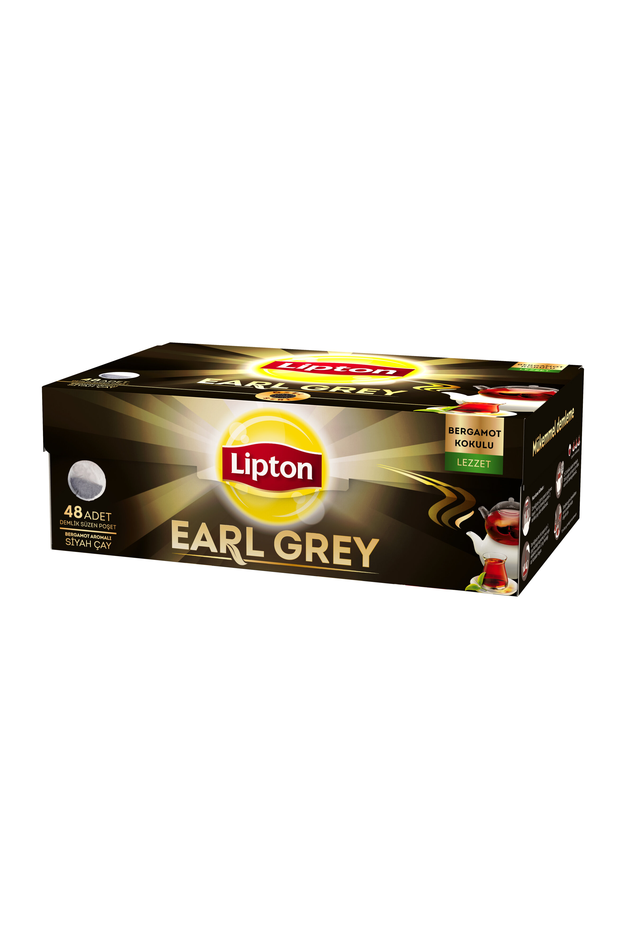 Lipton Earl Grey Çay 48'li Demlik Poşet