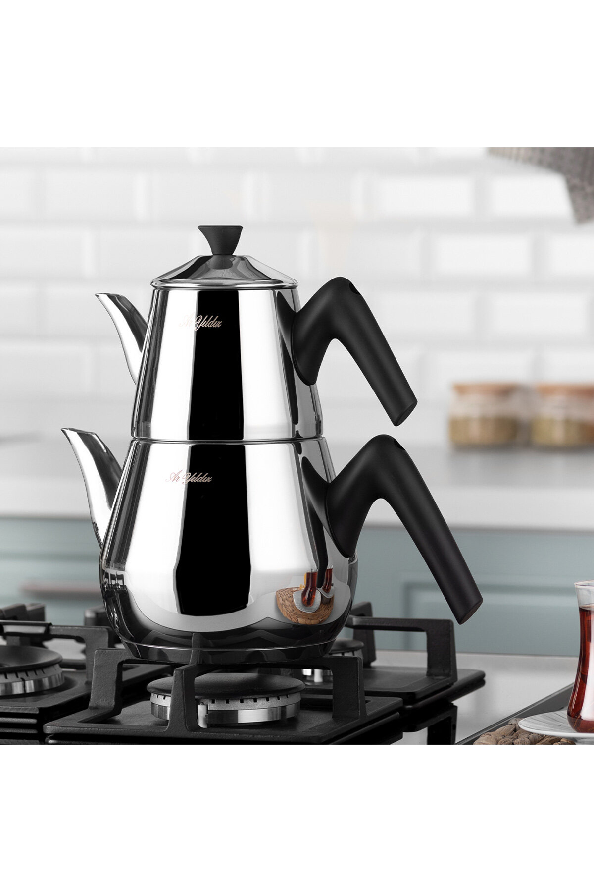 Ar Yıldız Optimal Orta Boy Çaydanlık Takımı