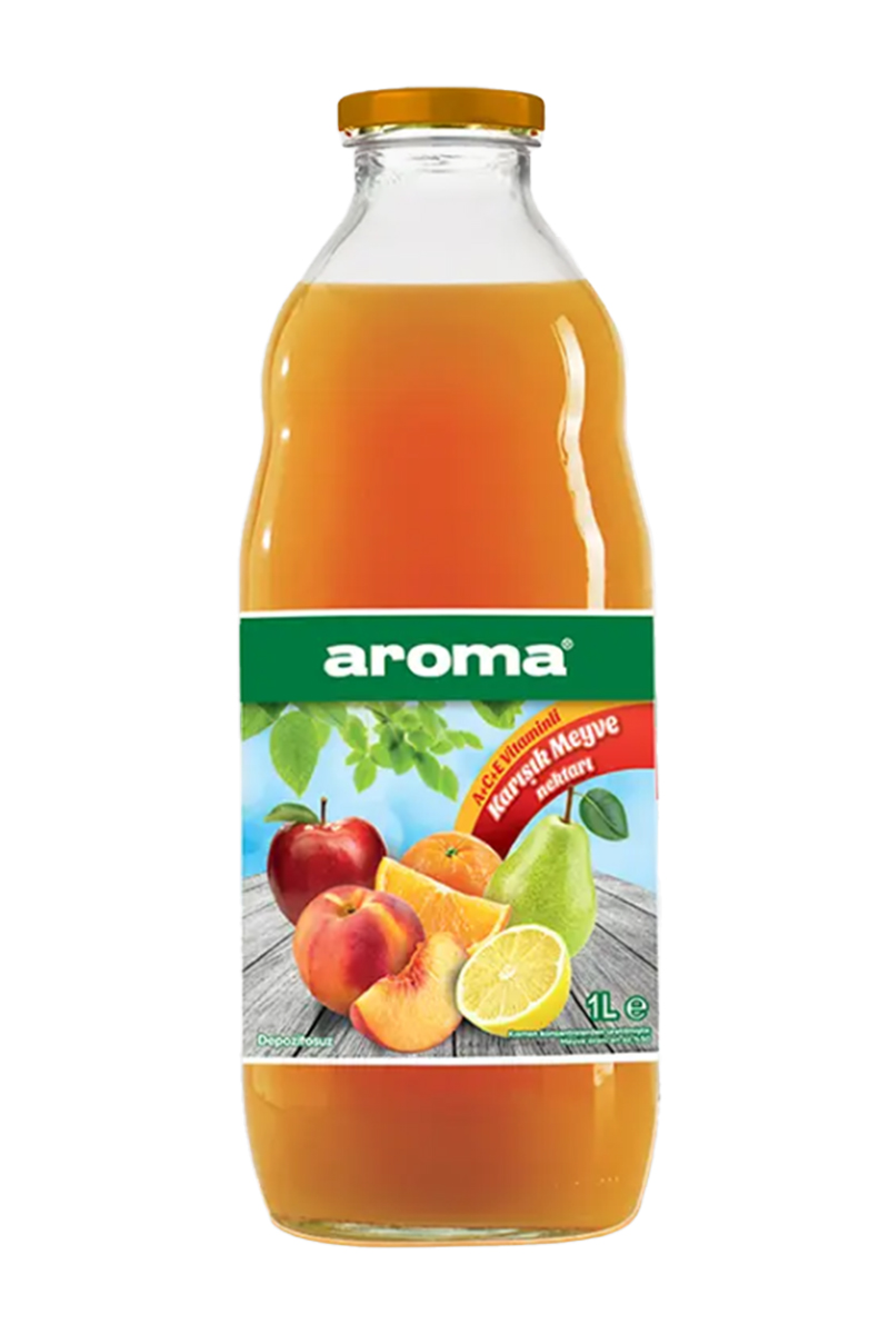Aroma Meyve Suyu Karışık 1 l Cam