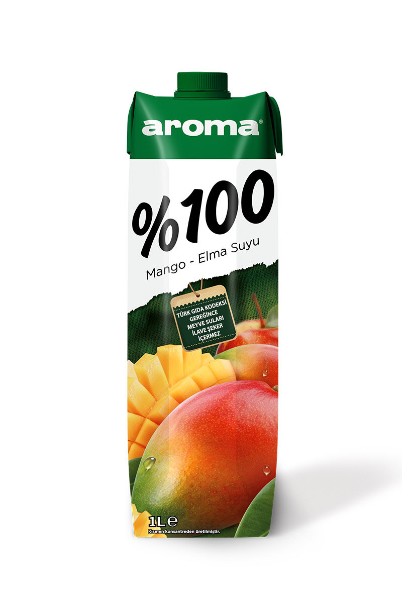 Aroma Meyve Suyu %100 Mango Elma 1 l