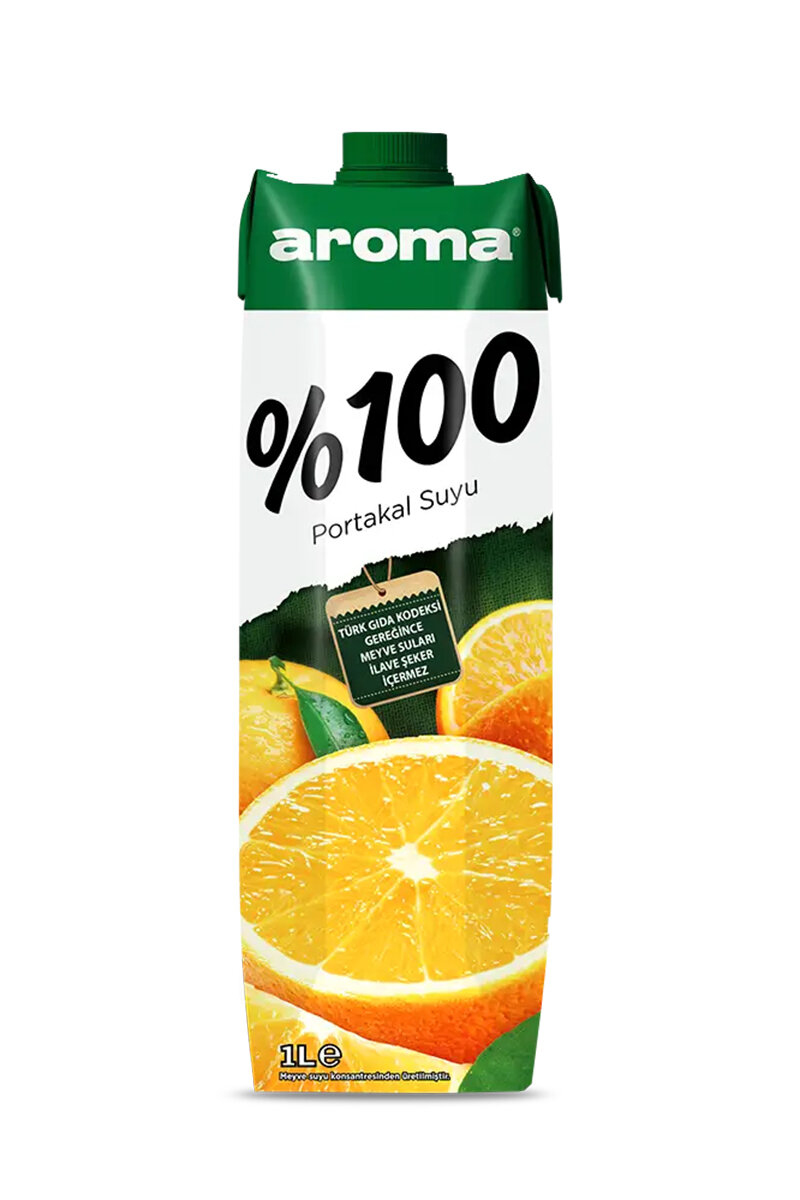 Aroma Meyve Suyu %100 Portakal 1 l