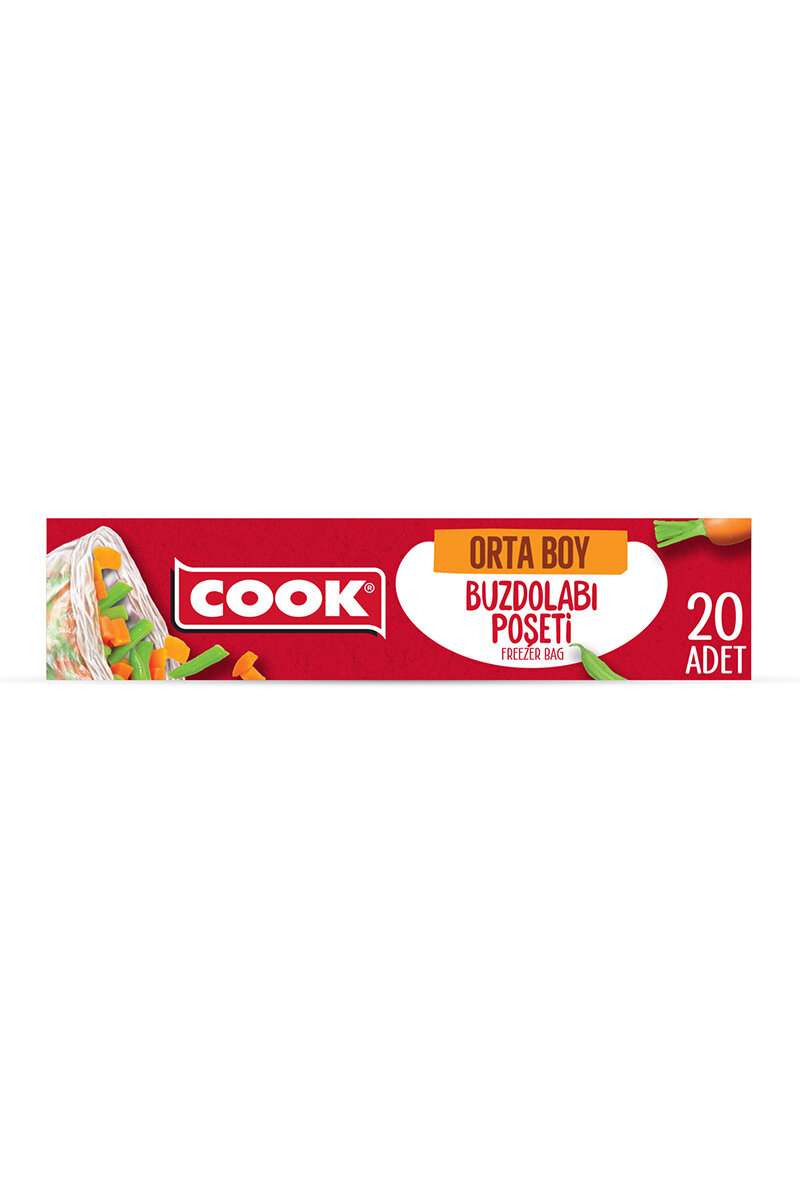 Cook Buzdolabı Poşeti 24*38 cm 20 Adet Orta Boy