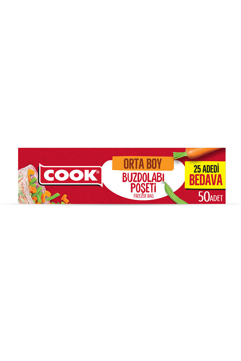 Cook Buzdolabı Poşeti Ekonomik Orta Boy