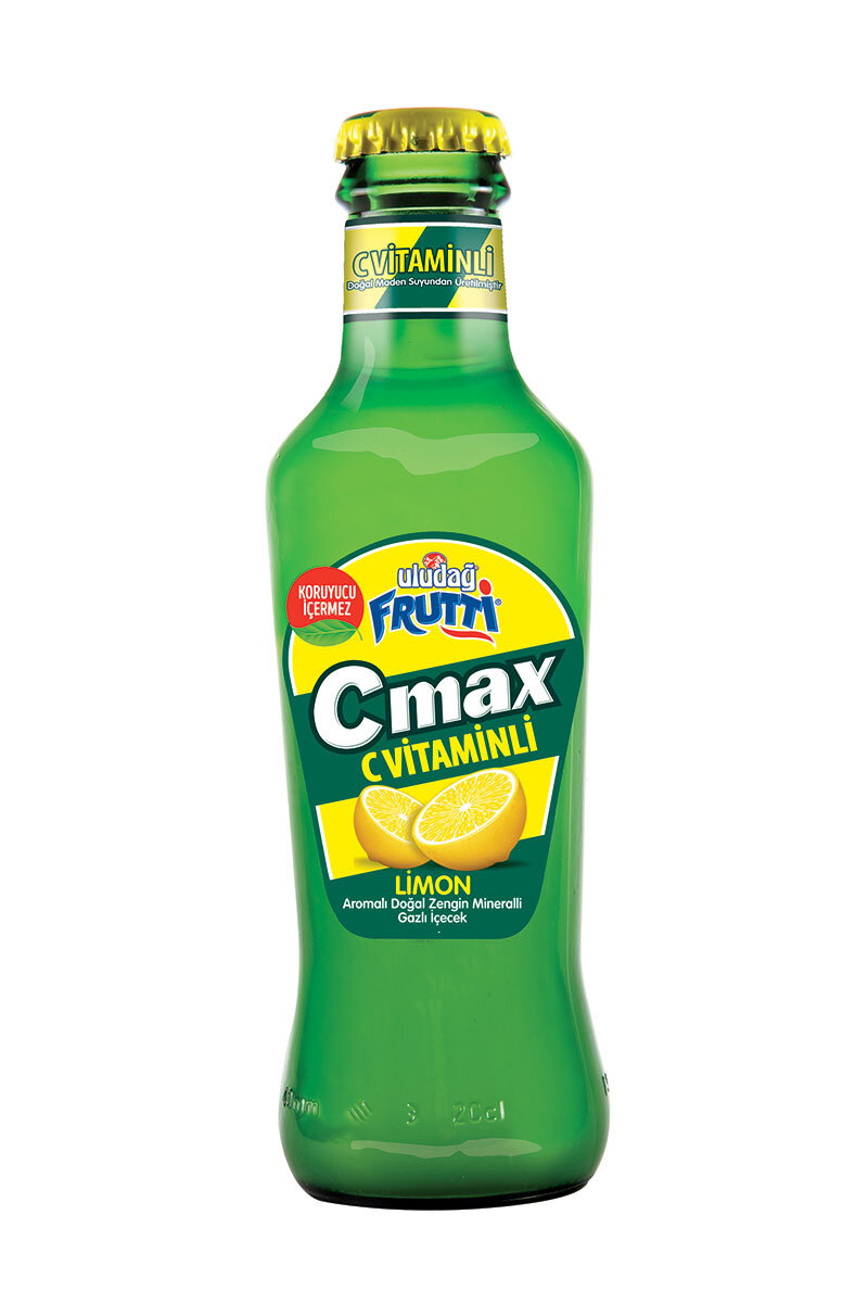 Uludağ Frutti C-Max Limon Aromalı Maden Suyu 200 ml