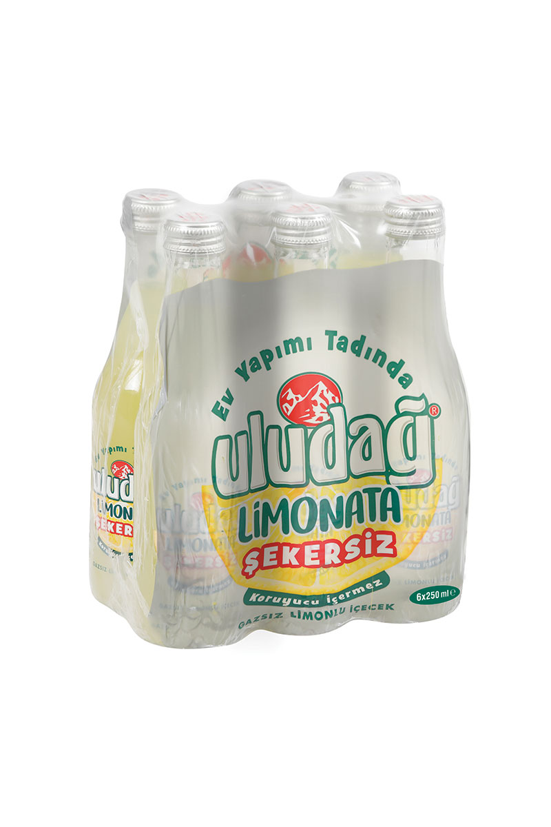 Uludağ Limonata 6X250 ml Şekersiz