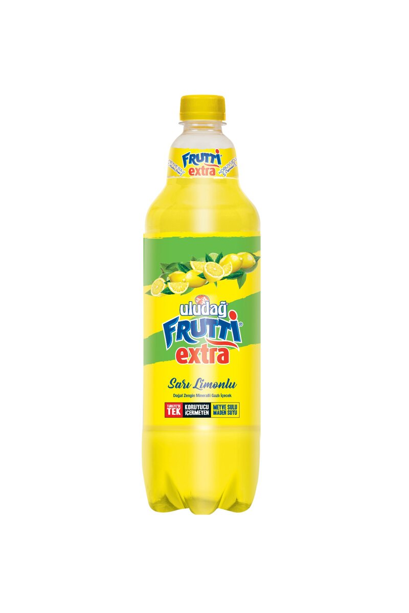 Uludağ Frutti Extra Sarı Limonlu Gazlı İçecek 1 L