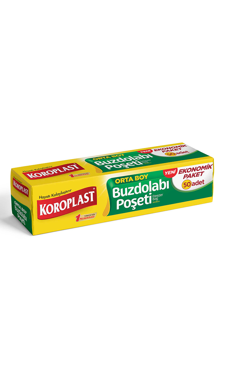 Koroplast Buzdolabı Poşeti Standart Orta Boy 50'Li