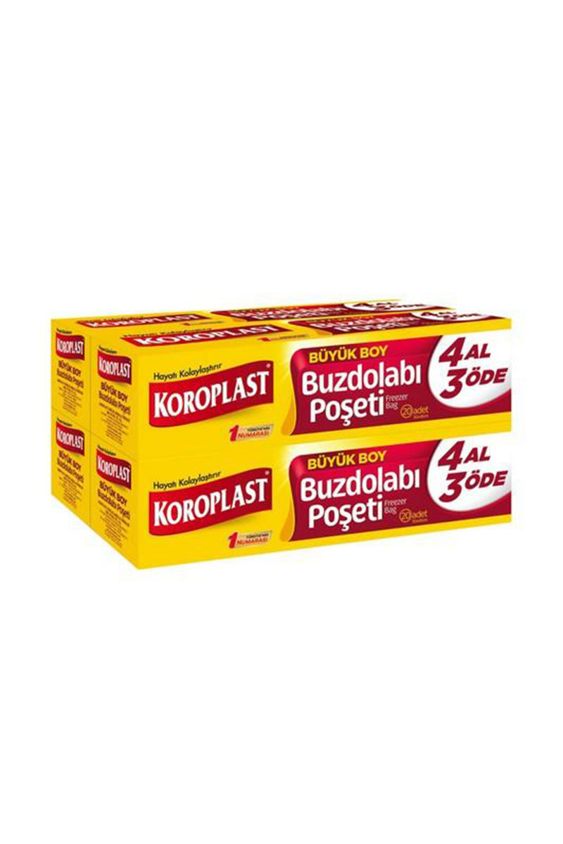 Koroplast Buzdolabı Poşeti Büyük Boy 30*45 4 Al 3Öde