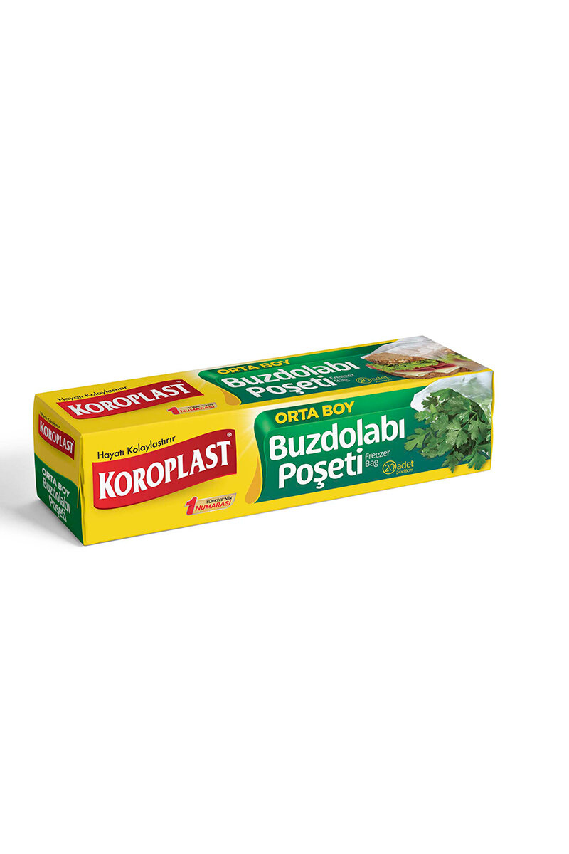 Koroplast Buzdolabı Poşeti Standart 24X38 Orta Boy 20'li