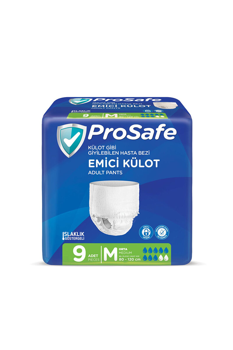 Prosafe Yetişkin Hasta Bezi Medium 9'lu