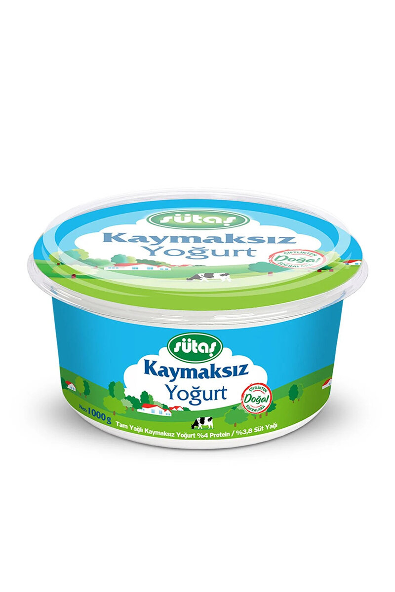 Sütaş Yoğurt Kaymaksız 1000 G