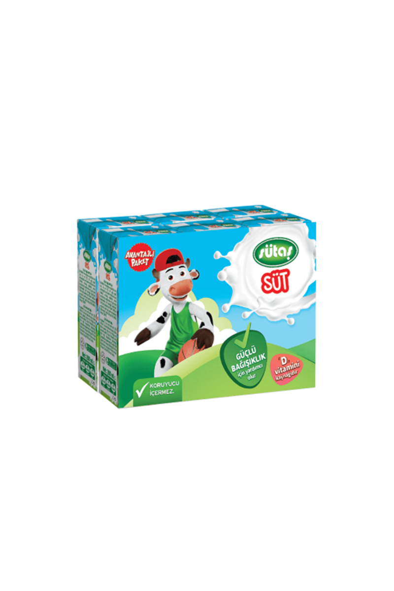 Sütaş Süt 6x180 Ml (%2,5 Yağlı)