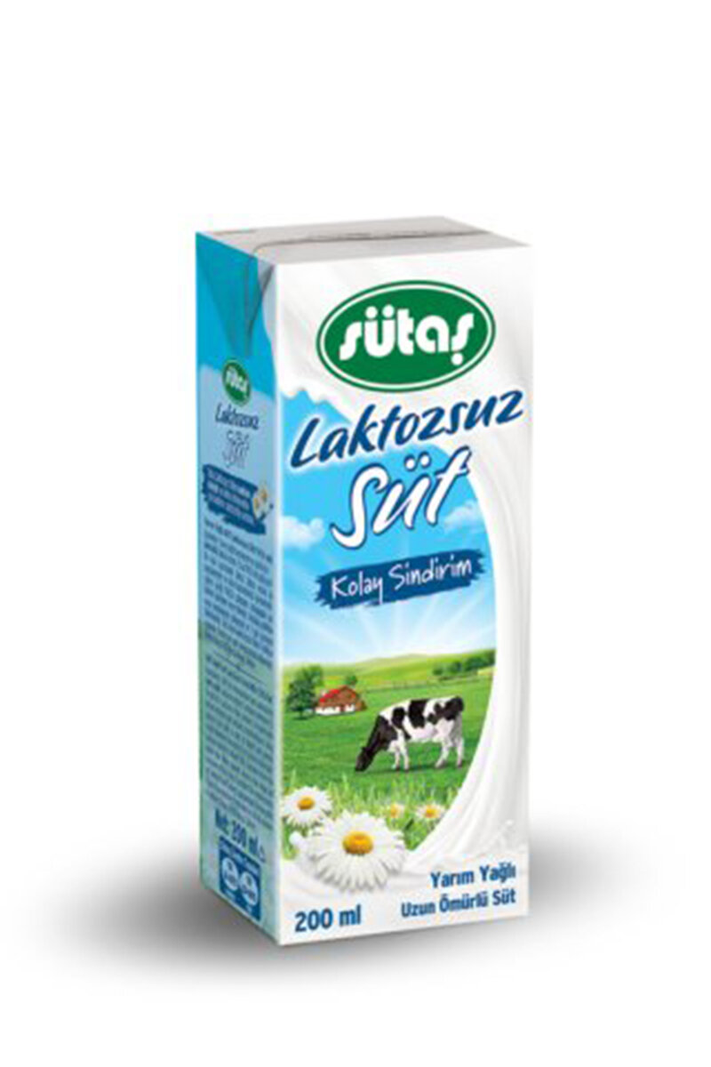 Sütaş Laktozsuz Süt 200 Ml