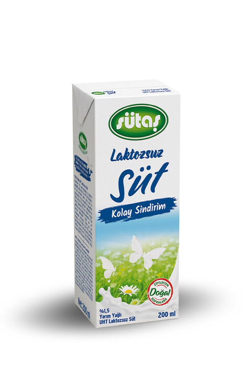Sütaş Laktozsuz Süt 200 Ml