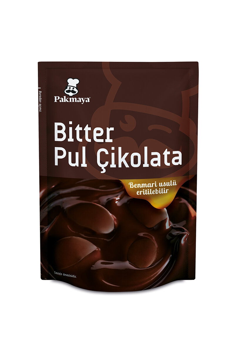 Pakmaya Bitter Pul Çikolata 100 g