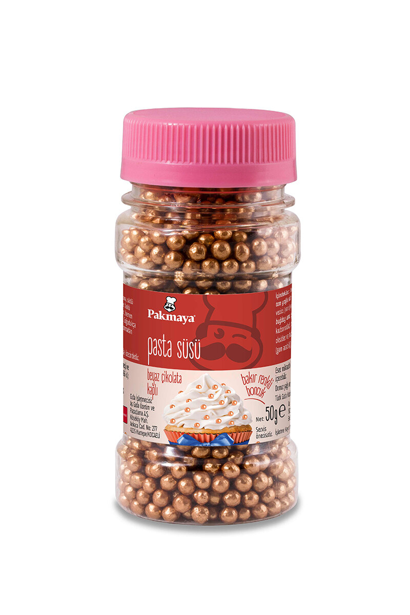 Pakmaya Pasta Süsü Bakır Boncuk 50 g