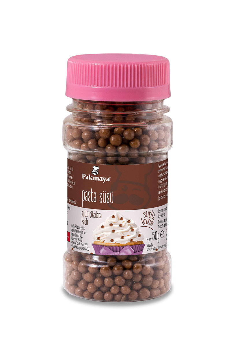 Pakmaya Pasta Süsü Sütlü Boncuk 50 g