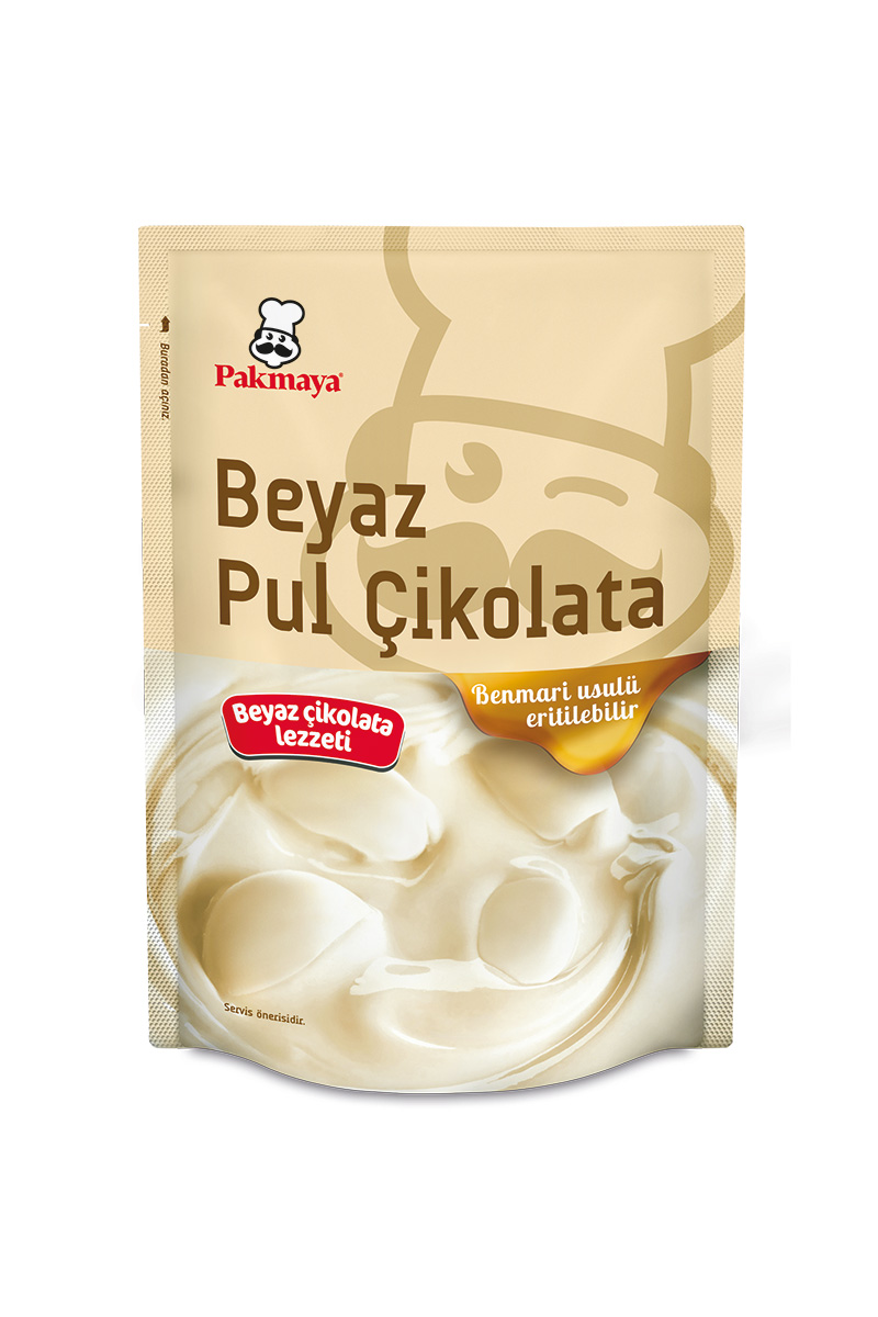 Pakmaya Beyaz Pul Çikolata 100 g