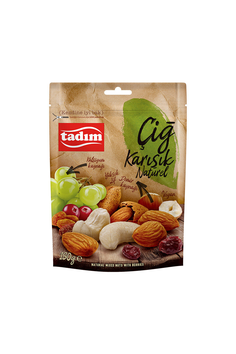 Tadım Naturel Karışık Kuruyemiş 180 g