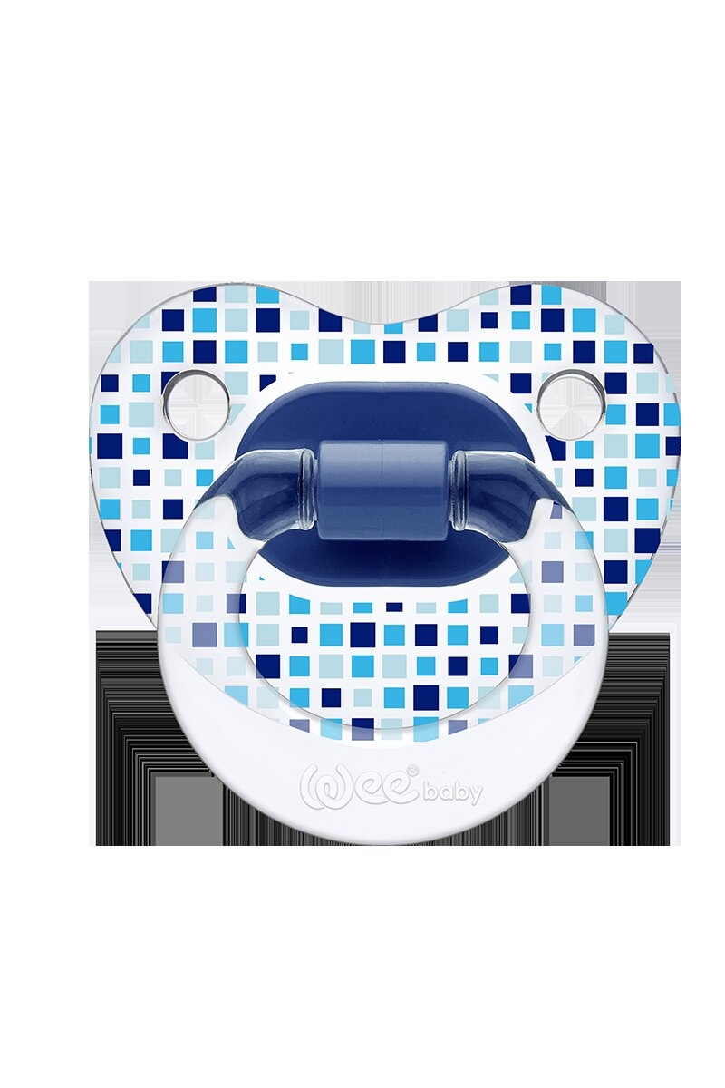 Wee Baby Şeffaf Desenli Damaklı Emzik No:1