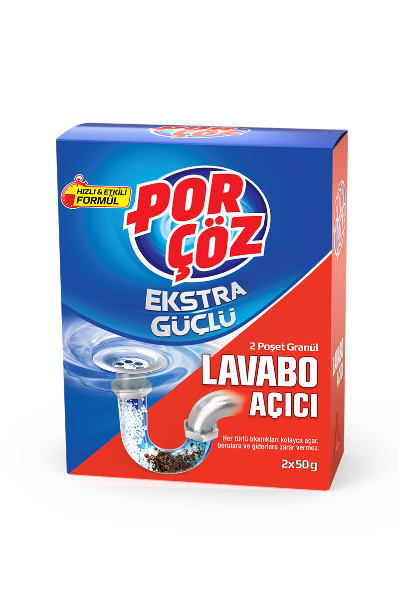 Porçöz Ganür Lavabo Açıcı 2*50 g