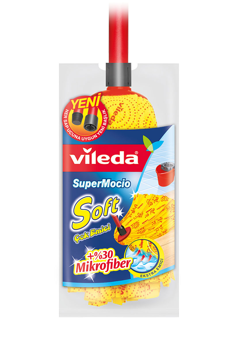 Vileda %30 Microfiber Saplı Paspas Soft Klasik