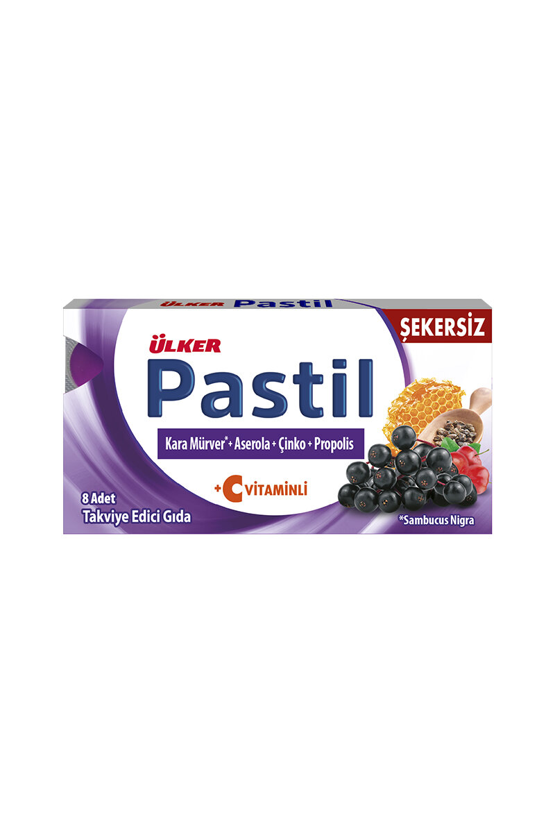 Ülker Pastil Kara Mürver Çinko Propolisli 22,4 G