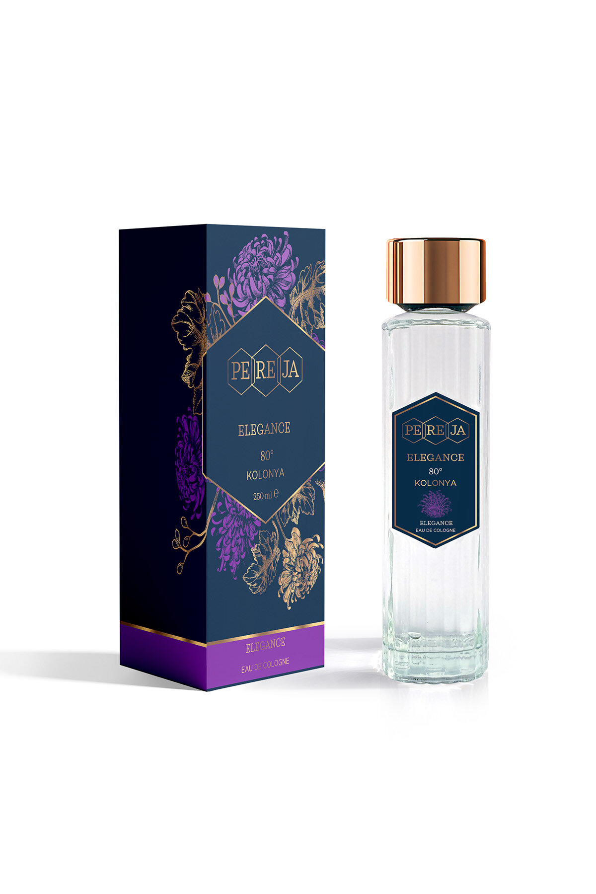 Pereja Parfümlü Kolonya 250 ml Cam Elegans